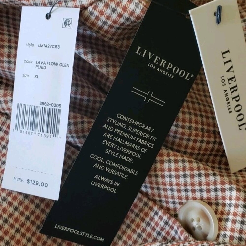 NWT LIVERPOOL LOS ANGELES HALF & HALF DOUBLE BREASTED BLAZER XLARGE - Picture 10 of 10